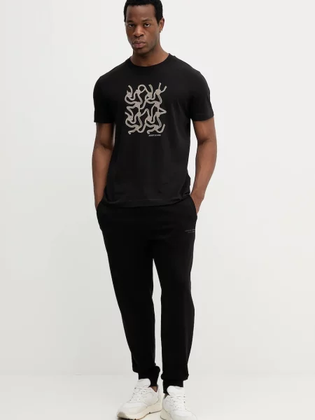 Спортивні штани Armani Exchange однотонні чорний