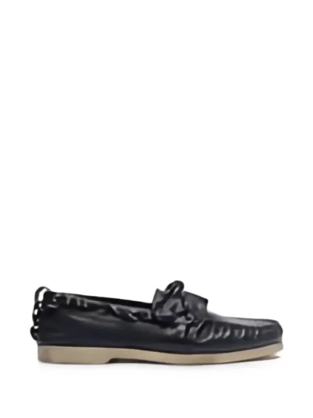 Кожени лоуфъри Golden Goose с връзки черно