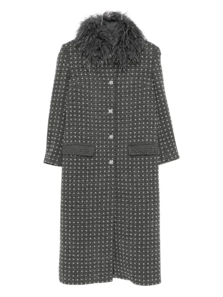 Palton Nissa cu pene gri