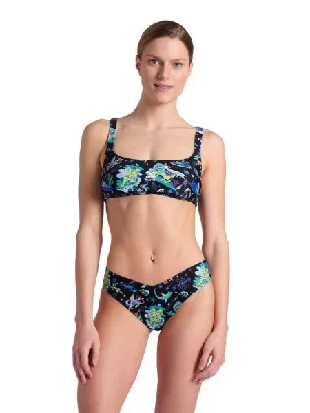 Strój kąpielowy dwuczęściowy bikini basen plażę Arena Fun Planet czarne