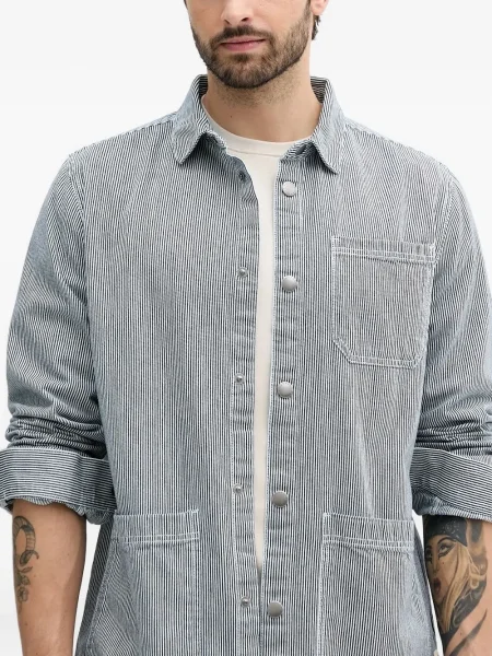 Pruhovaná business košile Barbour modrá