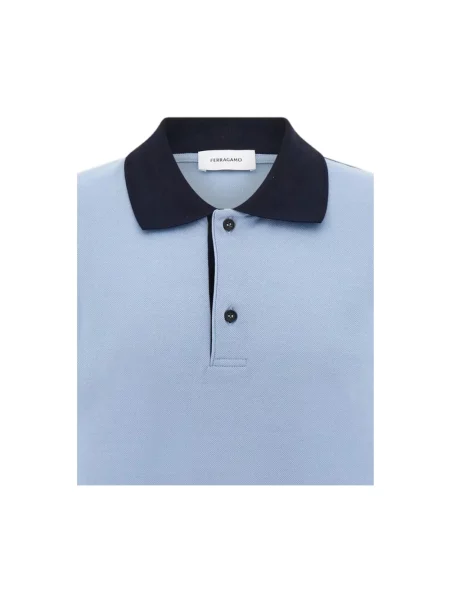 Koszulka polo Ferragamo niebieska