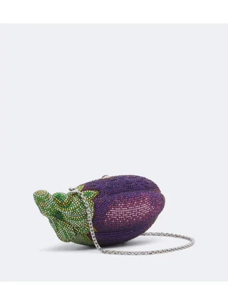 Geantă plic Judith Leiber Couture violet