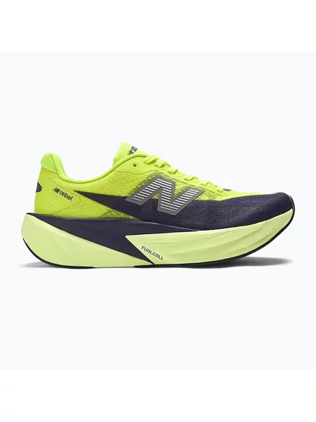 Női futócipő New Balance FuelCell Rebel V5 alkaline green/boyseerry/dark silver metallic. Méret: EU sárga