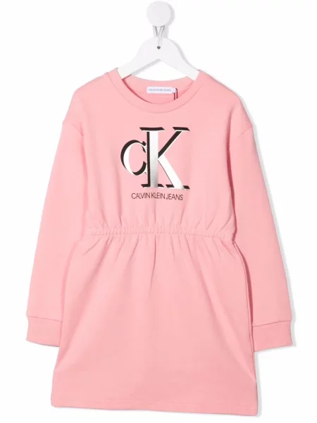 Sukienka dziecięca Calvin Klein różowa
