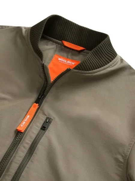Kurtka bomber dziecięcy Woolrich zielony