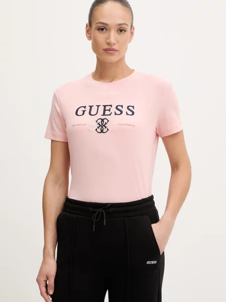 Guess t-shirt STEFFI różowa