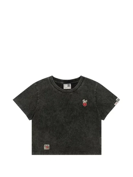 Tricou Aape By A Bathing Ape cu broderie gri