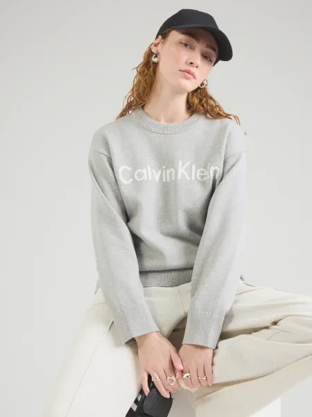 Calvin Klein Jeans Pulover deschis gri