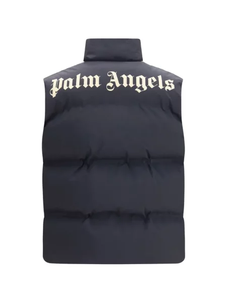 Pehelymellény Palm Angels autogrammal kék
