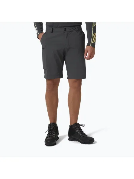 Pantaloni scurți de trekking pentru bărbați Helly Hansen Brono Softshell gri