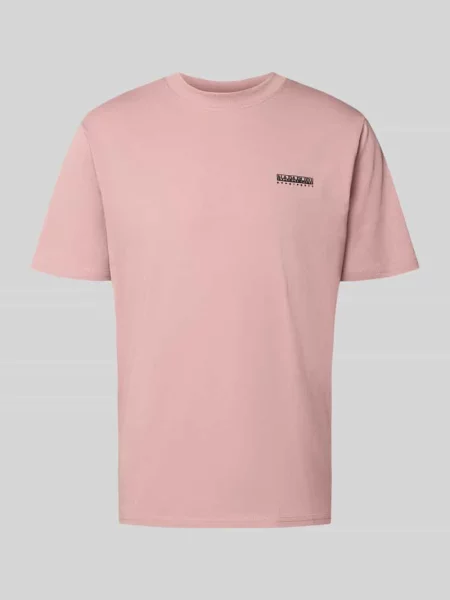 T-shirt z logo i okrągłym dekoltem Napapijri