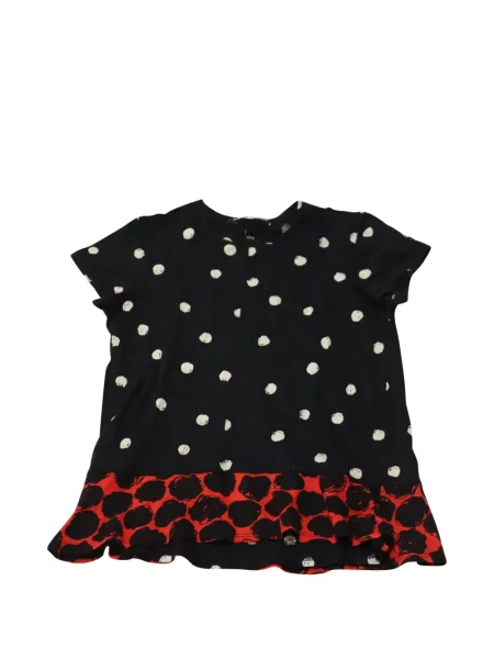 Scurt tricou Proenza Schouler cu buline cu imagine negru