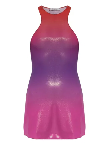 Mała sukienka mini Oséree gradientowa garniturowa różowa