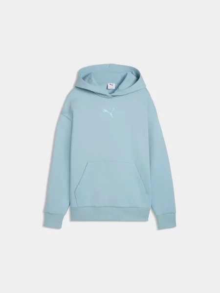 Худі PUMA Ess Elevated Logo Hoodie Dk комбінований верх синій
