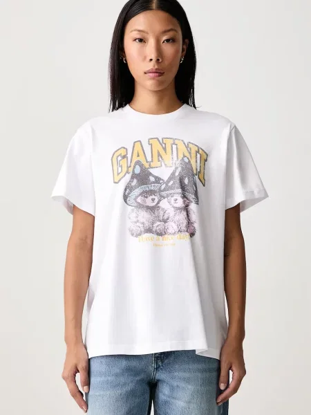 GANNI Teddy Mushrooms tricou din pentru femei