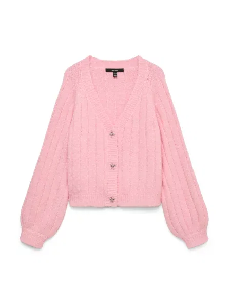 VERO MODA Geacă tricotată VMSally deschis roz