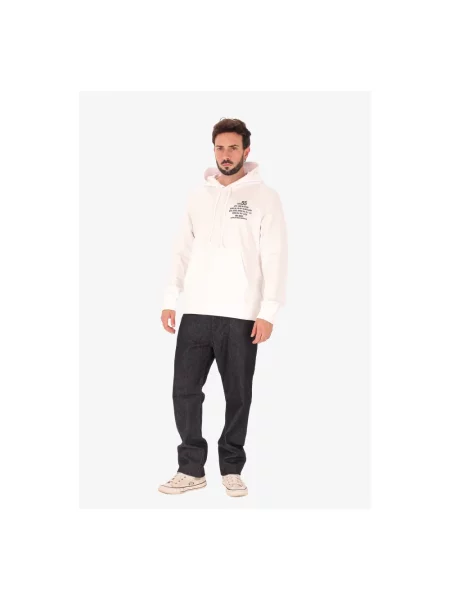 Bluza z kapturem Diesel z kapturem biała
