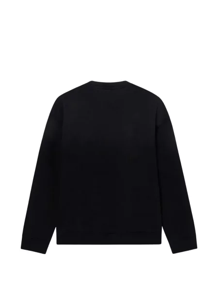 Haftowany sweter Armani Exchange czarny