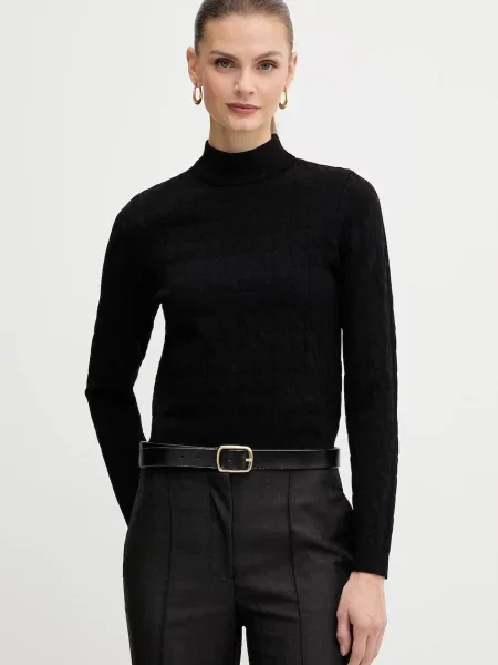 MICHAEL Michael Kors pulover cu turtleneck negru