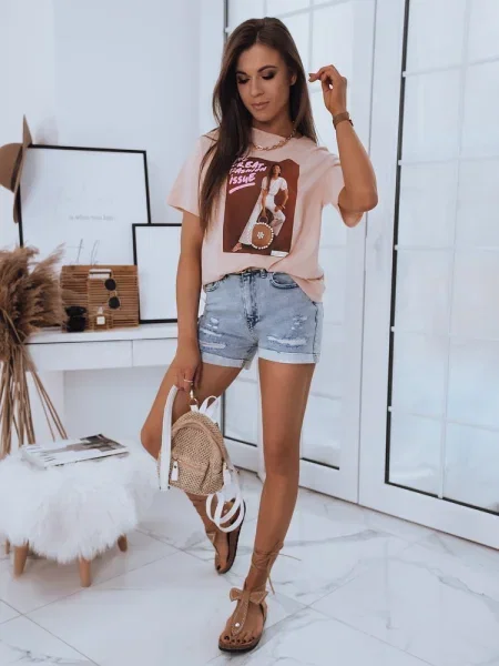 Pantaloni scurți din denim Dstreet gri