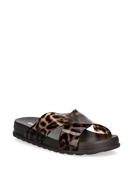 Sandale Melissa cu imagine cu model leopard maro
