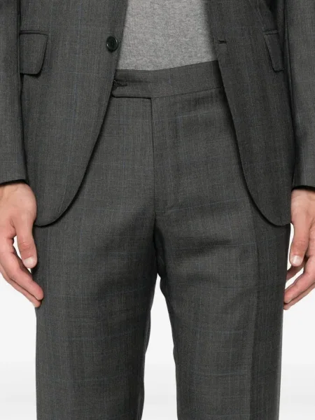 Costum Canali în carouri de costum gri