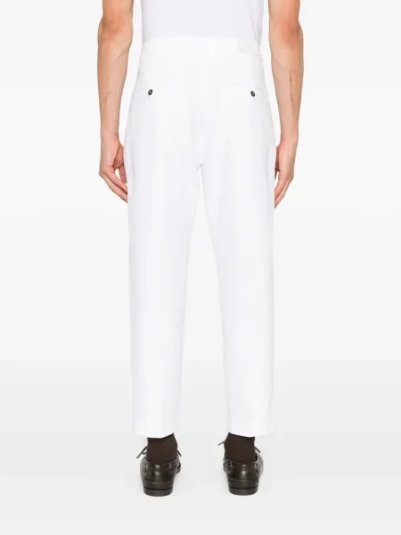 Pantaloni Eleventy plisate alb
