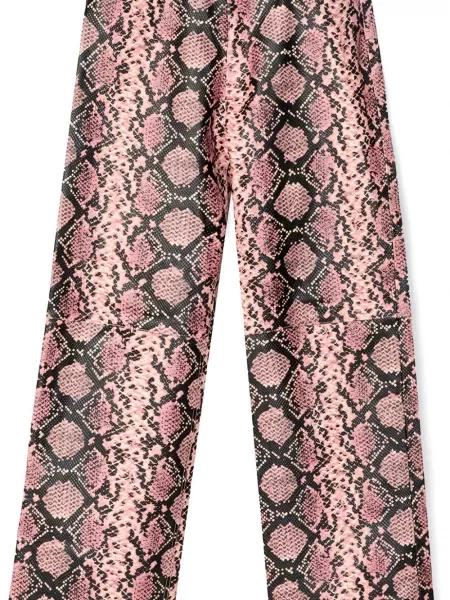 Spodnie Camperlab skórzane różowe