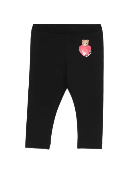 Legginsy dziecięce Moschino czarne