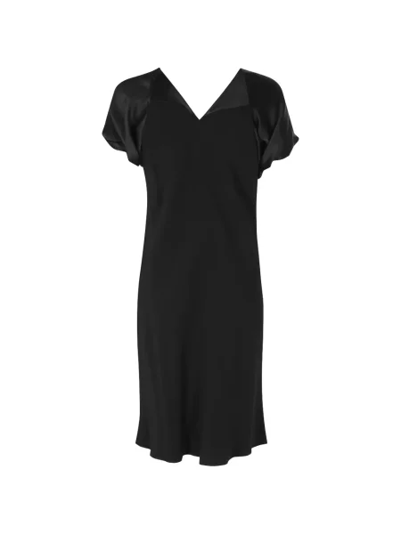 Rochie mini Alberta Ferretti cu funde din satin negru