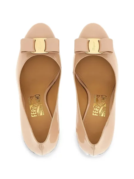 Pantofi cu toc Ferragamo cu funde