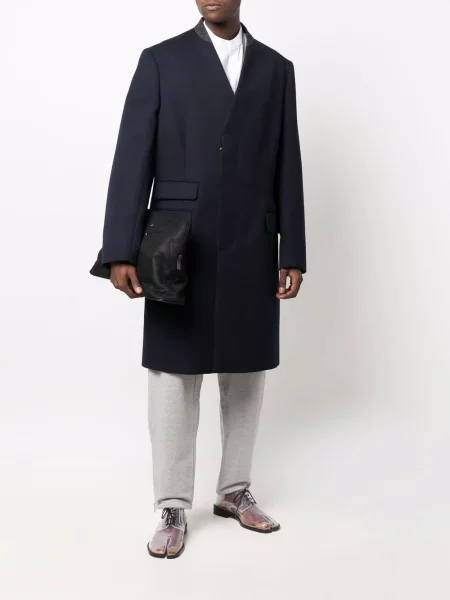 Płaszcz Maison Margiela niebieski