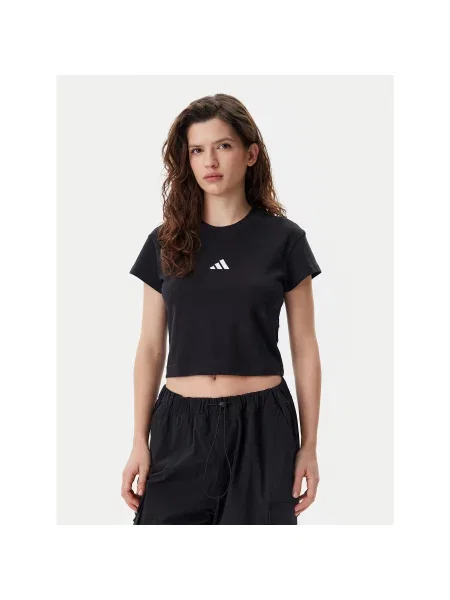 ADIDAS SPORTSWEAR Marškinėliai / balta juoda