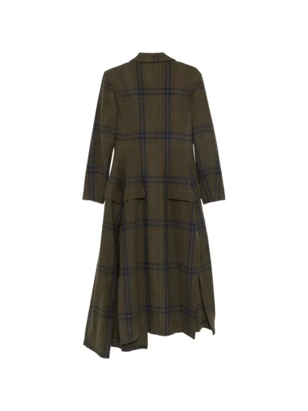 Pledas asimetriškas paltas Yohji Yamamoto žalia