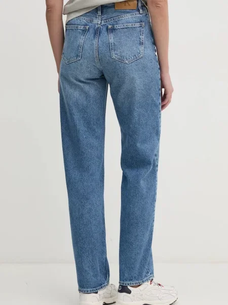 Džíny Calvin Klein Jeans high waist modré