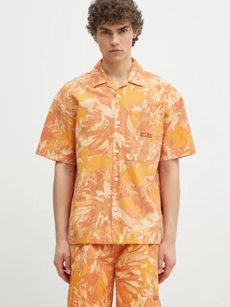 Jeans srajca Napapijri G-Talla oranžna