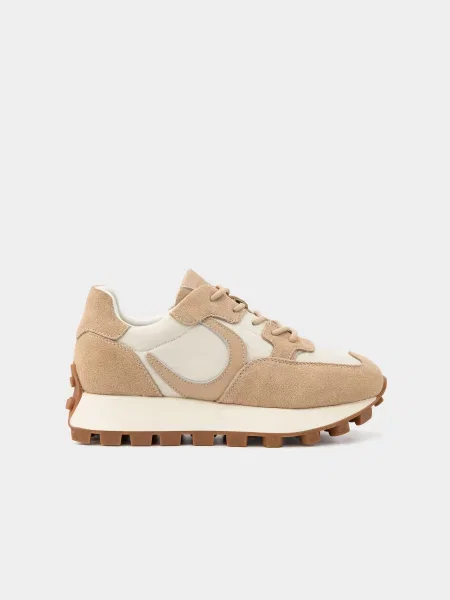 Кожаные кроссовки Urban Trace бежевые