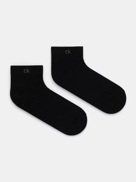 Чорапи Calvin Klein 2 чифта черно
