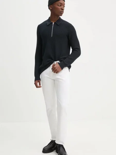 Samsoe Samsoe pulover barbati marin light albastru