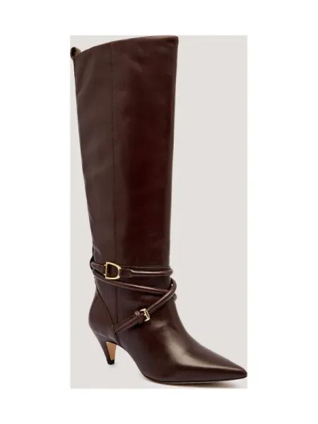 Marella De piele cizme cu subțire maro