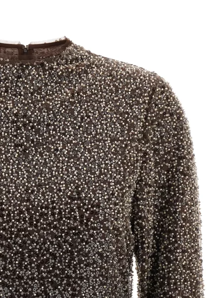 Cu peplum top Rotate Birger Christensen maro