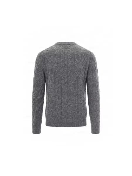 Sweter Ballantyne wełniany szary