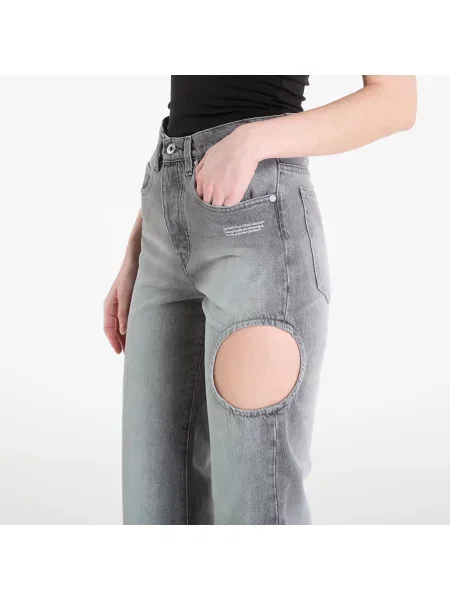 Pantaloni Off-white alb
