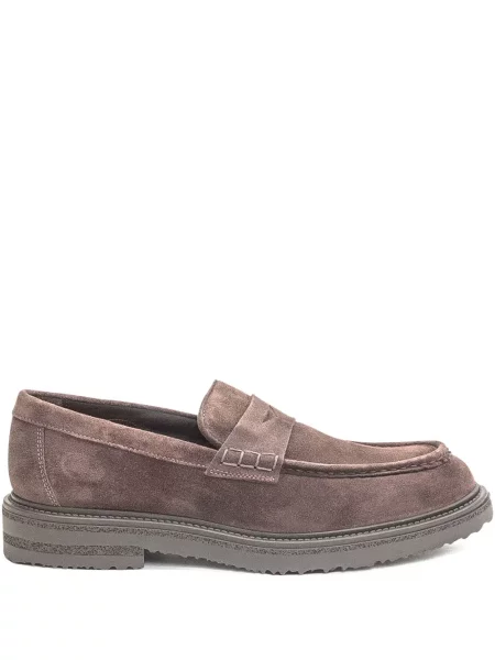 Pantofi loafer Sturlini Firenze din piele de căprioară maro