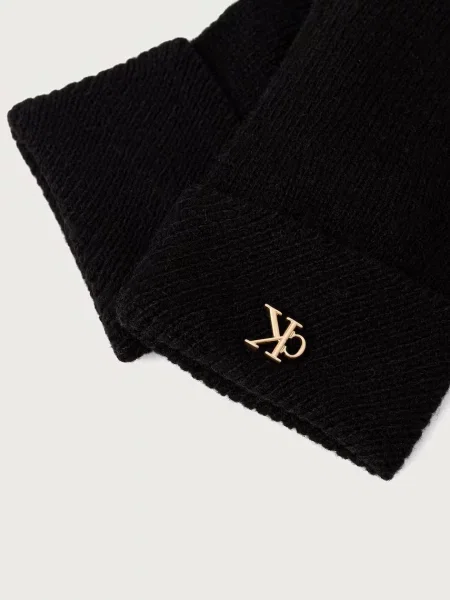 Calvin Klein De lână mănuși negru