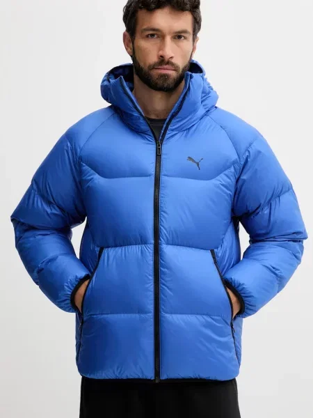 PUMA kurtka puchowa z kapturem Odzież Mountain S niebieski