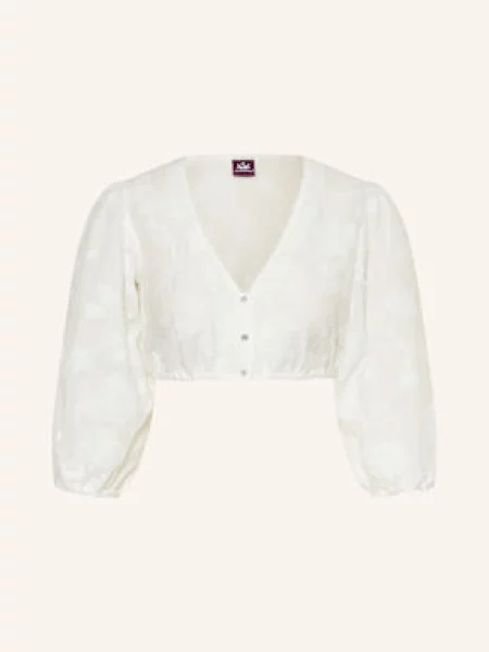 Spieth & Wensky Bluzka Bawarska Gismara Z Rękawami weiss biała