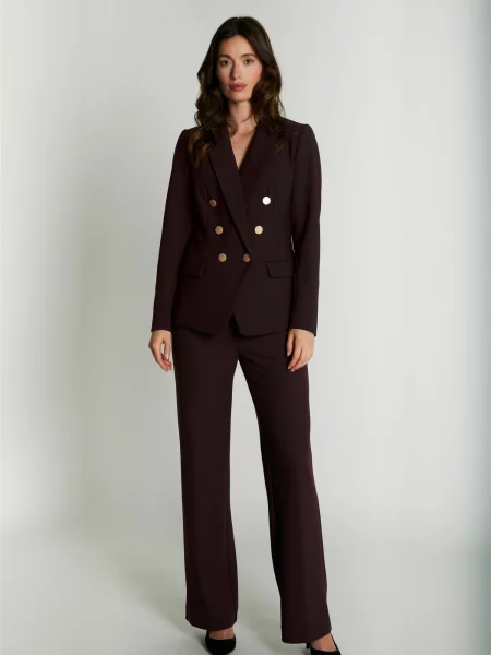 RUE de FEMME Pantaloni ComfyOlana merlot roșu