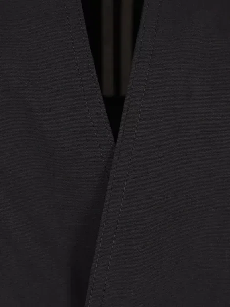 Препасан палто Rick Owens без ръкави черно